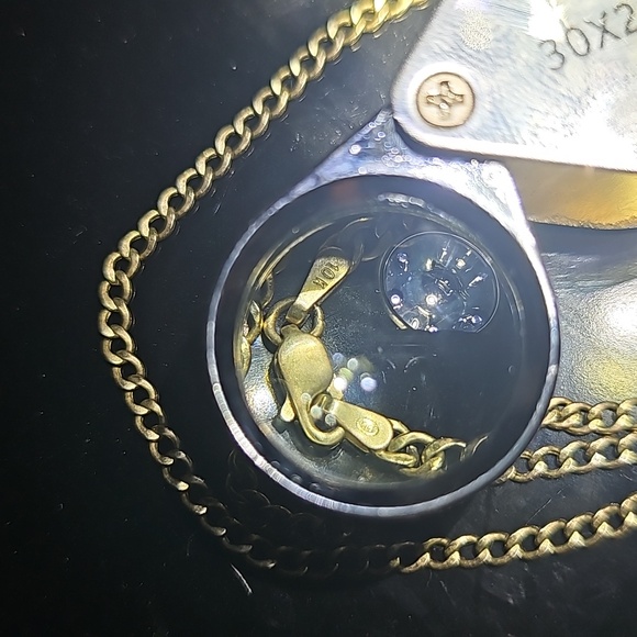 NEW Real 10K Gold Cuban Chain 24" Men’s Necklace - Picture 6 of 7